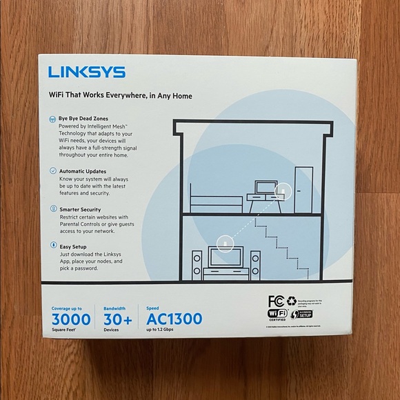 Linksys 2-Pack VELOP Dual-Band Routers AC1300 - Picture 2 of 5